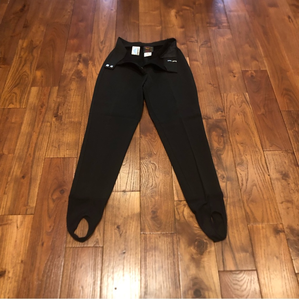 vintage Schoeller light weight black snow pants Size 6 but fits  like a size 4